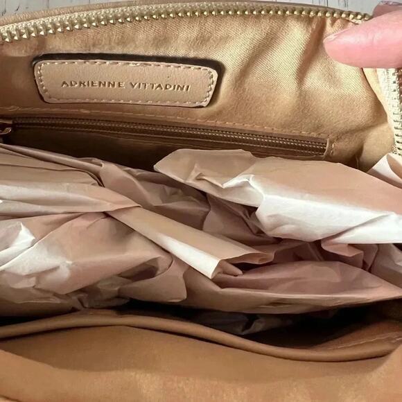 Adrienne Vittadini  Moc Croc Taupe Crossbody bag NWT - Picture 7 of 14